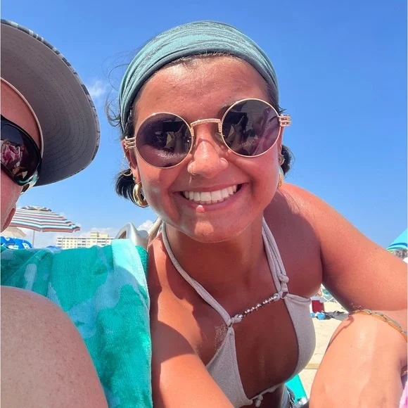 Oh Polly silver swimsuit top - Picture 2 of 3